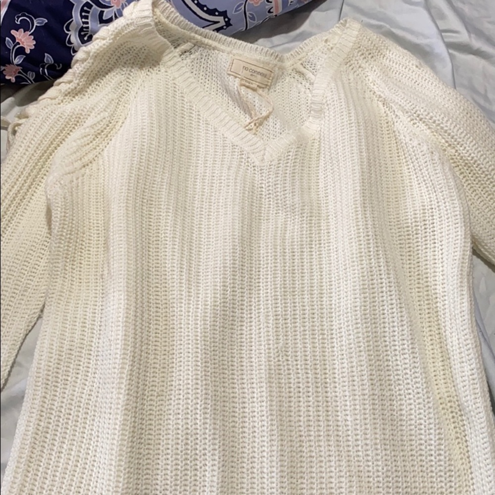 cream sweater